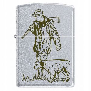 Zapalniczka benzynowa Zippo Myśliwy Satin Chrome